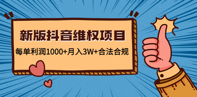 新版抖音维全项目：每单利润1000+月入3W+合法合规！-风歌资源网