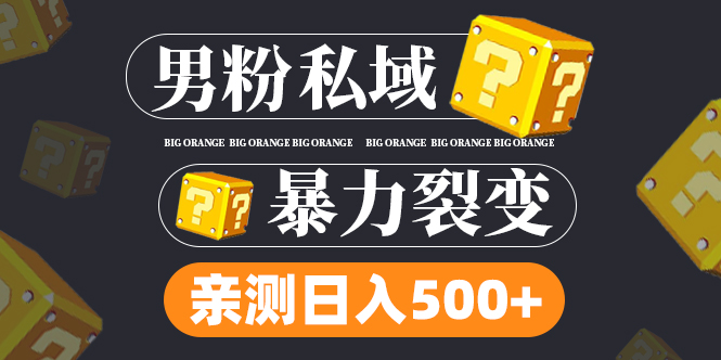 男粉项目，一个作品变现1000+，新渠道新玩法，一部手机实现月入过万-风歌资源网