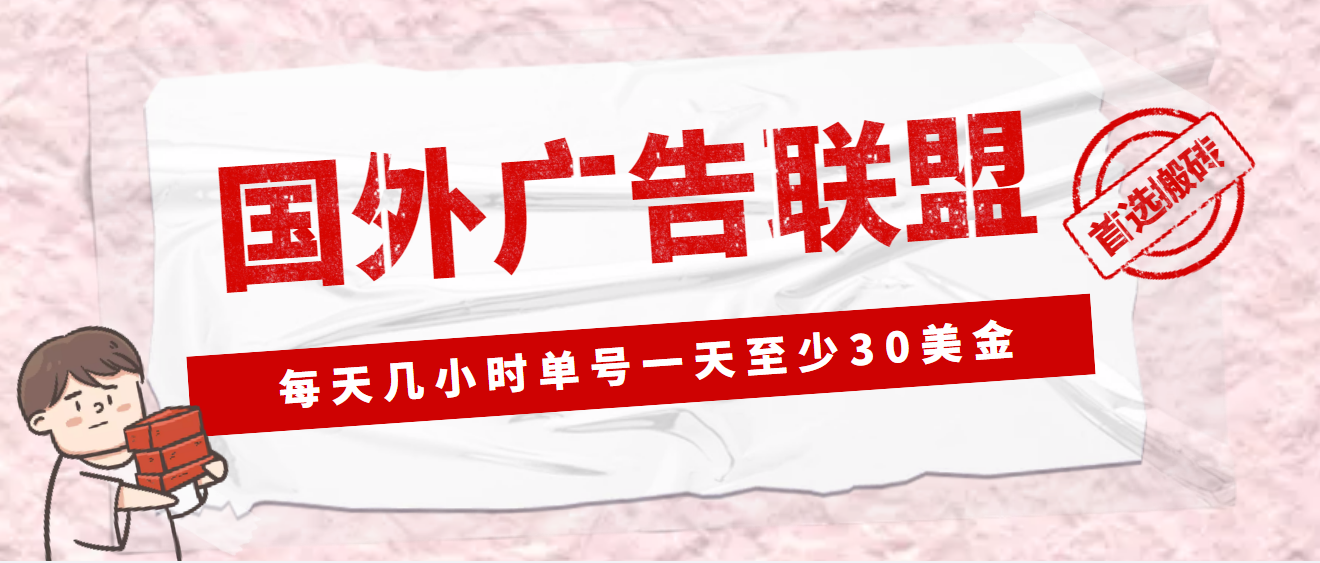 外面收费1980最新国外LEAD广告联盟搬砖项目，单号一天至少30美金(详细教程)-风歌资源网