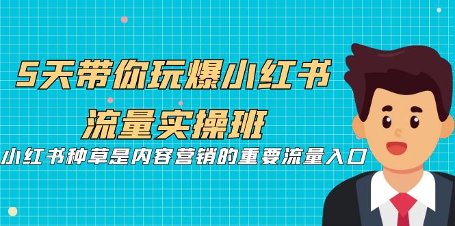 5天带你玩爆小红书流量实操班，小红书种草是内容营销的重要流量入口-风歌资源网