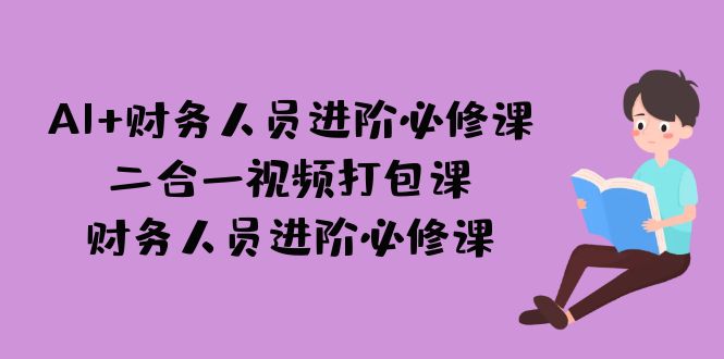 AI + 财务人员进阶必修课二合一视频打包课，财务人员进阶必修课-风歌资源网