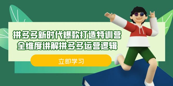 拼多多·新时代爆款打造特训营，全维度讲解拼多多运营逻辑（21节课）-风歌资源网