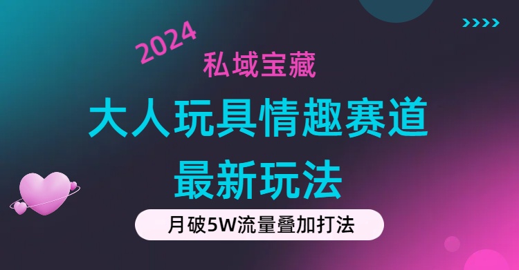 私域宝藏：大人玩具情趣赛道合规新玩法，零投入，私域超高流量成单率高-风歌资源网