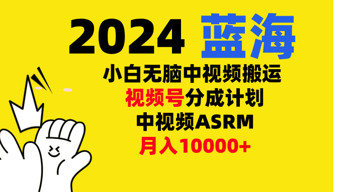 小白无脑复制-中视频视频号-分成计中视频ASRM-风歌资源网
