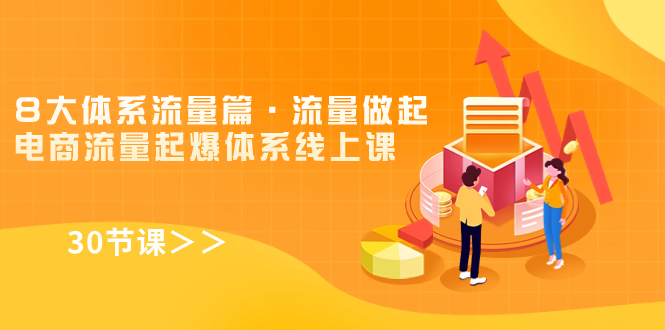 8大体系流量篇·流量做起，电商流量起爆体系线上课（30节课）-风歌资源网